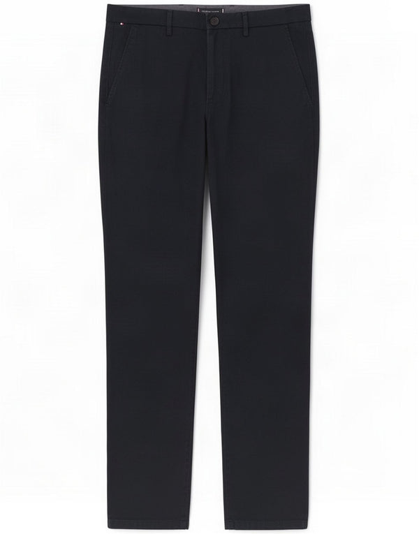 Tommy Hilfiger Pantaloni chino slim da uomo W36 L32 blu navy in cotone