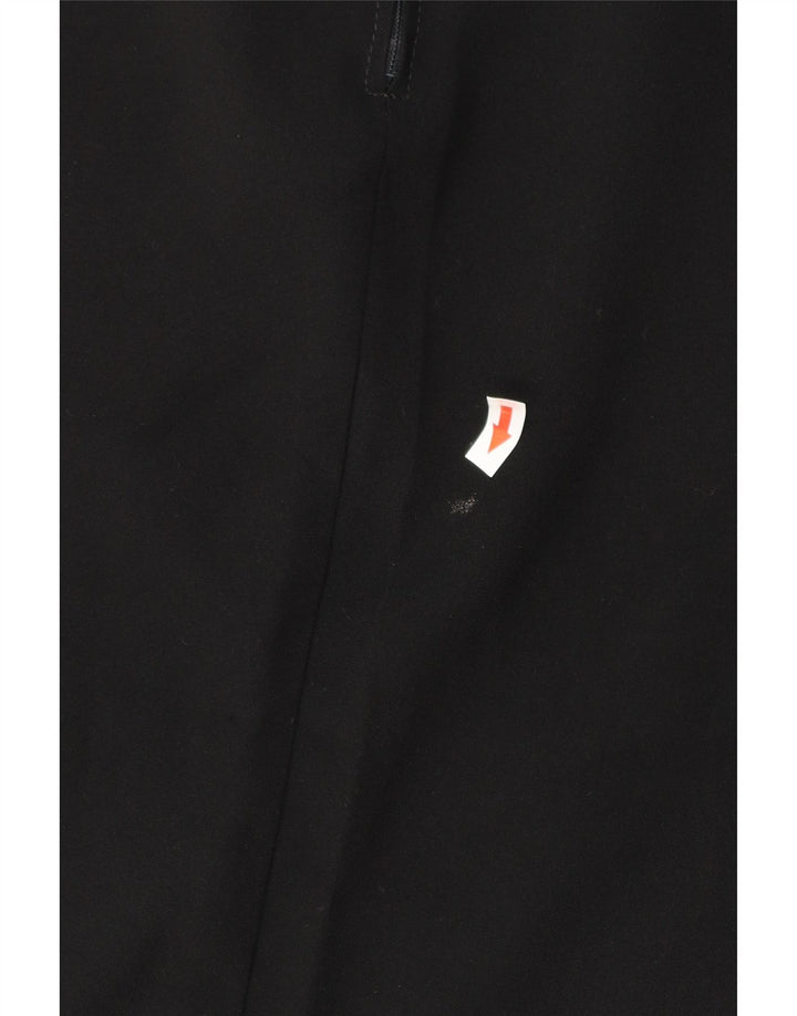 Gonna longuette da donna Benetton IT 44 media W28 poliestere nero