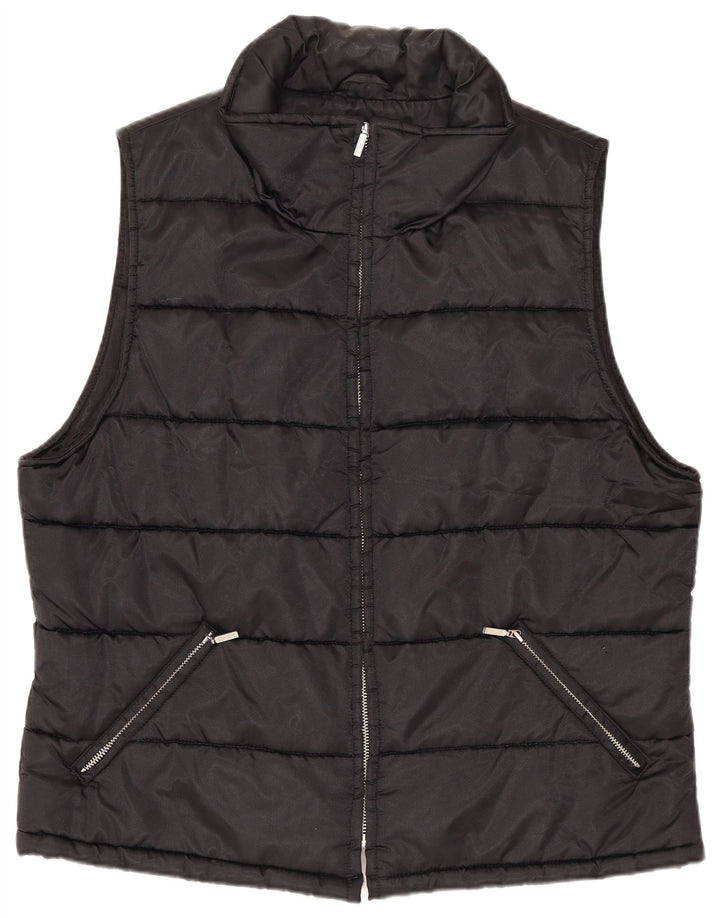 Gilet imbottito da donna Fusion UK 18 XL nylon nero