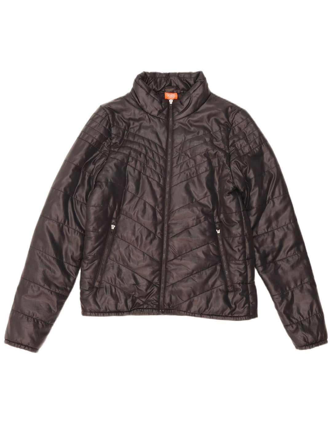 Cappotto imbottito corto da donna Nike UK 10 piccolo nylon nero