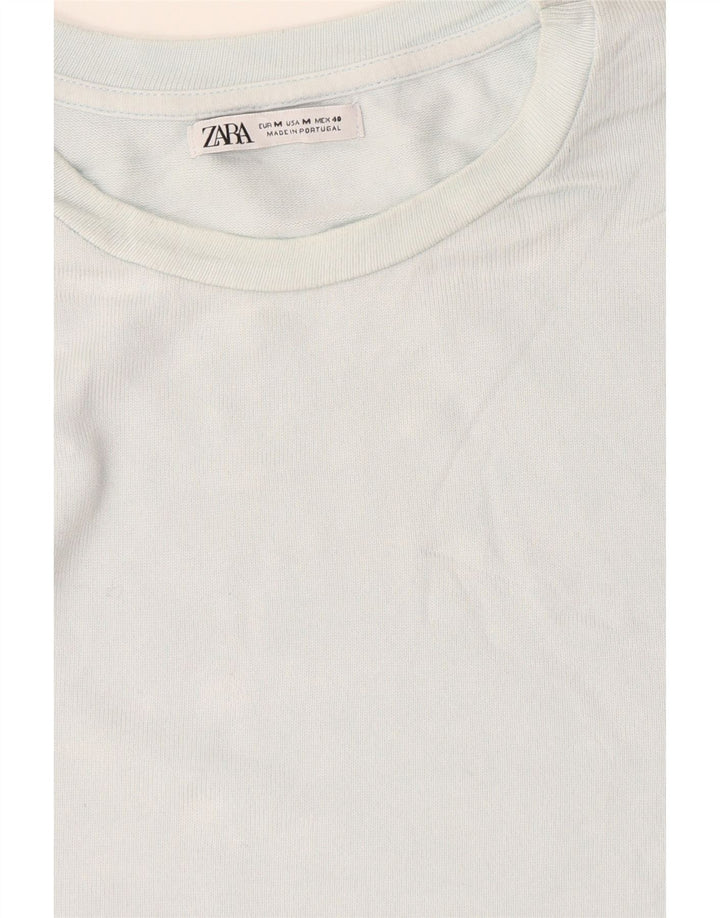 T-shirt Zara da donna Top UK 12 blu medio