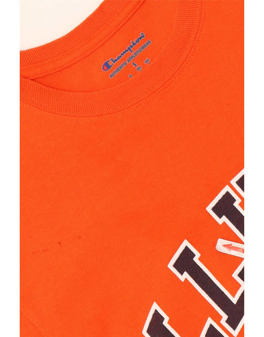 T-shirt grafica da uomo Champion Illinois Top piccola arancione