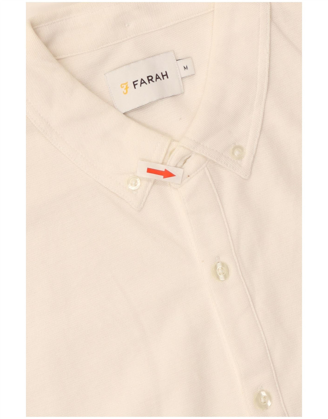 Camicia da uomo Farah in cotone bianco medio