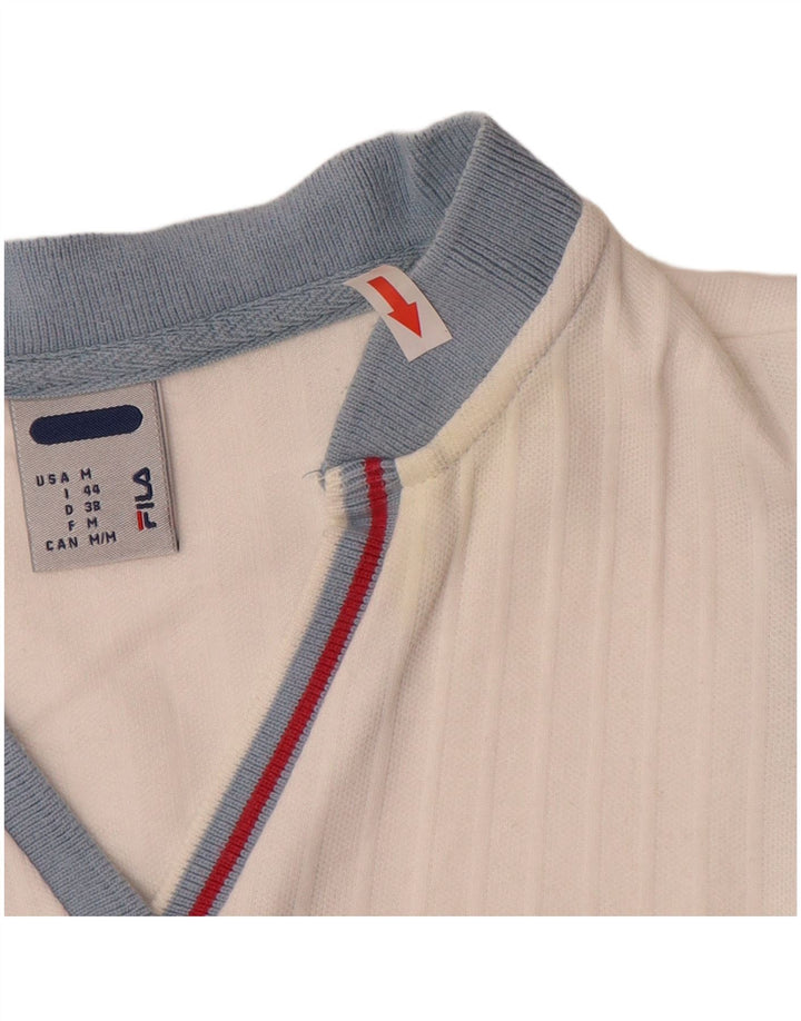 Canotta Donna Fila IT 44 Cotone Bianco Medio