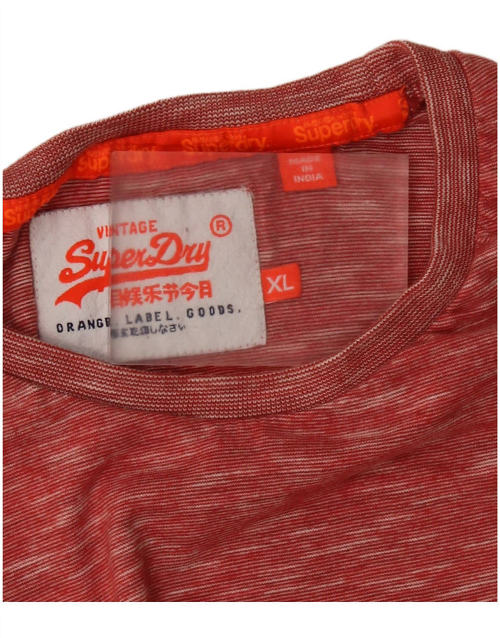 T-shirt da uomo Superdry Top XL rossa chiazzata