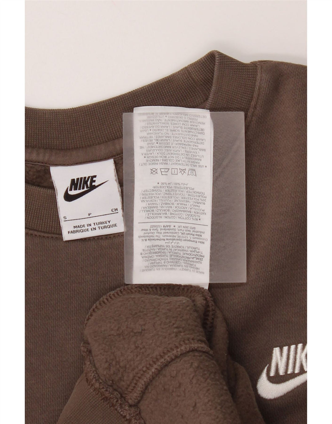 Felpa Nike Uomo Maglione Piccolo Marrone Cotone