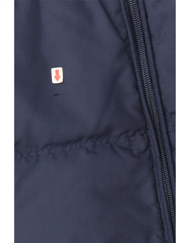 Gilet imbottito da uomo Asics UK 40 Large Blu Navy Colorblock
