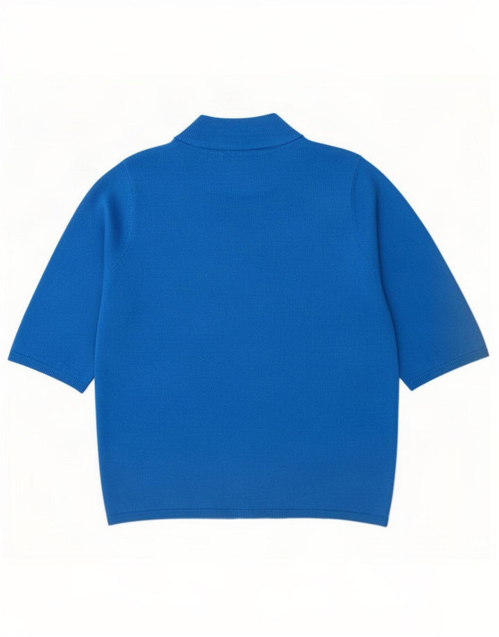 Maglione maglione a collo alto da donna Marks & Spencer UK 14 Blu medio