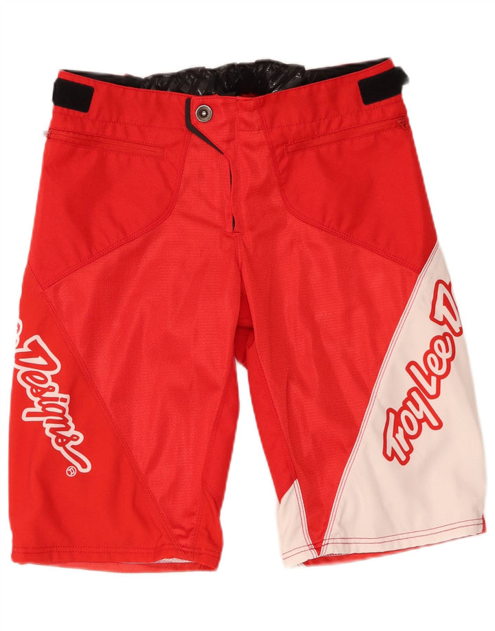 Troy Lee Designs Pantaloncini grafici da uomo Motorstyle medi W32 Rosso Colourblock