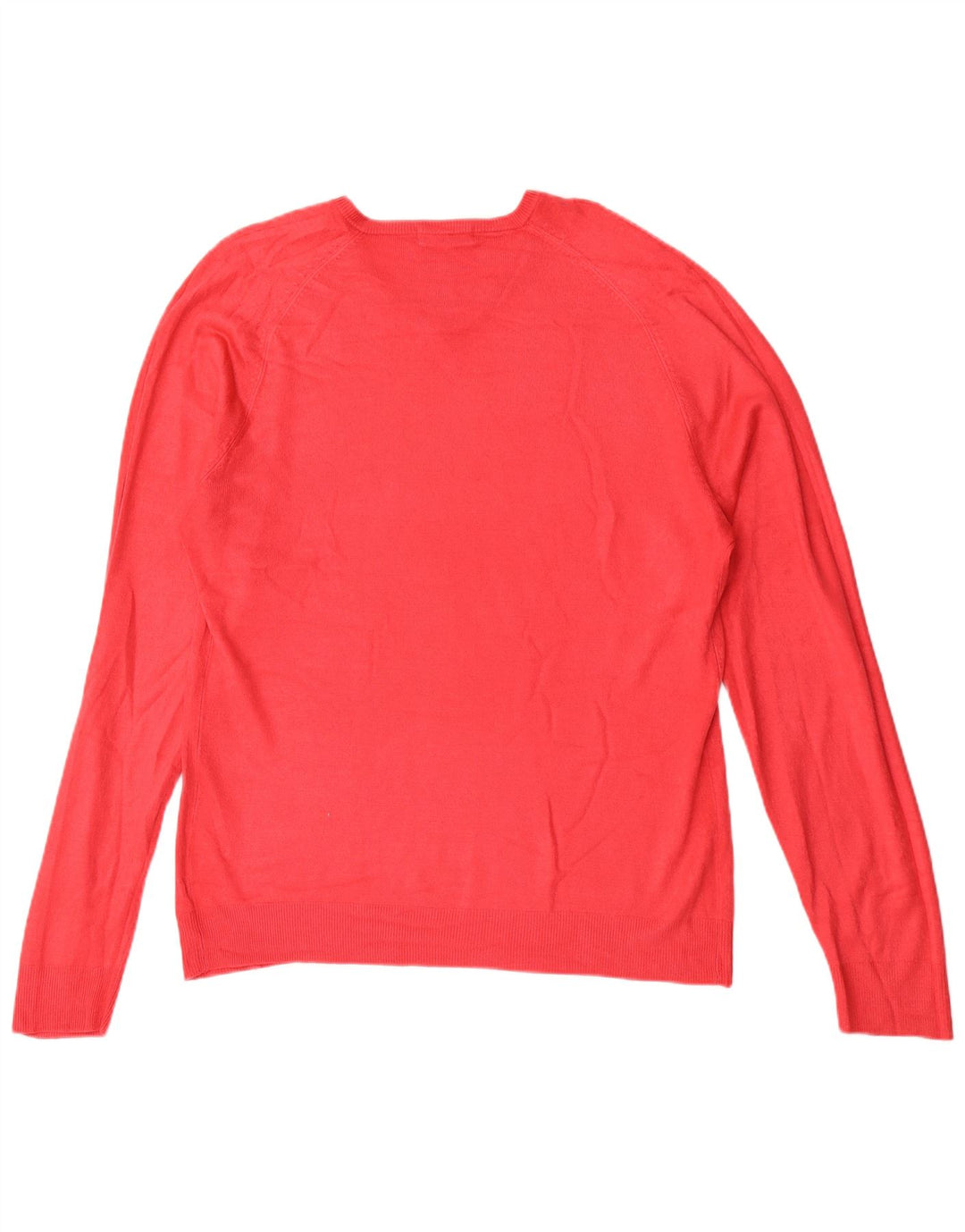 Marks & Spencer Maglione da uomo con scollo a V autografo grande acrilico rosso