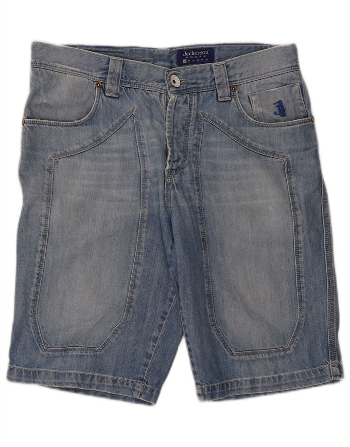 Pantaloncini di jeans da uomo Jeckerson W33 blu medio