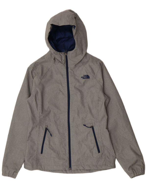 Giacca antipioggia con cappuccio da donna The North Face UK 10 Small Grey Gessato
