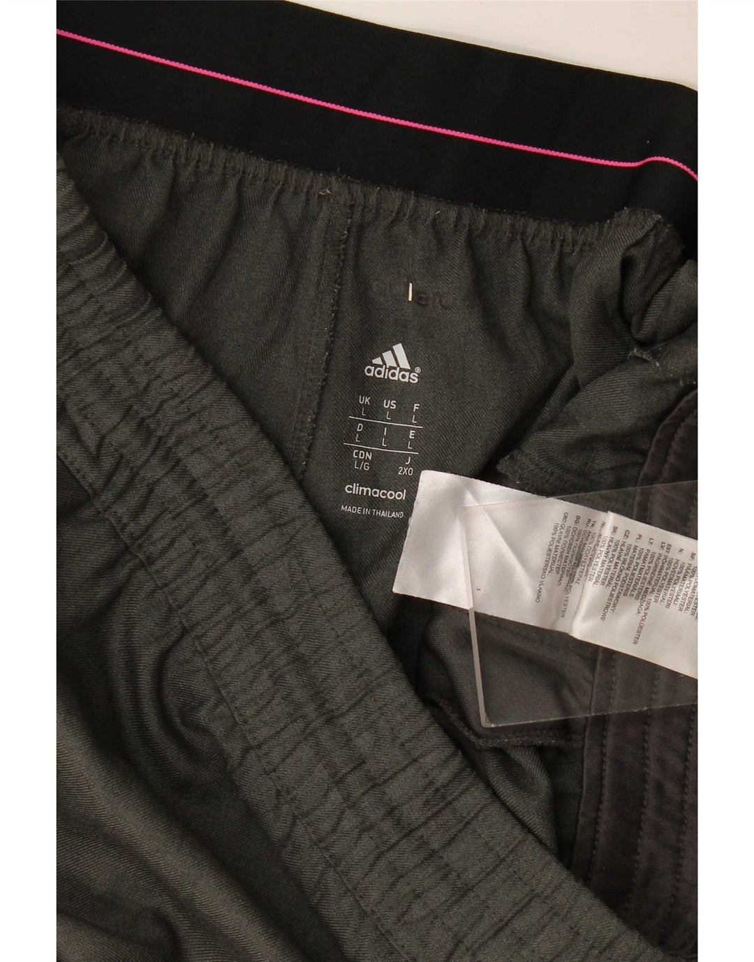 Pantaloncini sportivi Adidas Climacool da uomo di grandi dimensioni in poliestere grigio