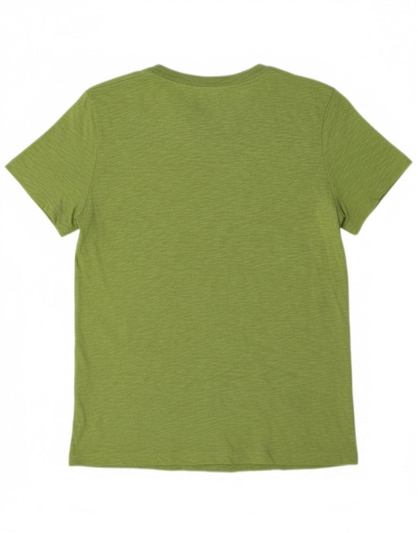 T-shirt grafica Nike Dri Fit da donna, taglia UK 10, piccola, in cotone verde