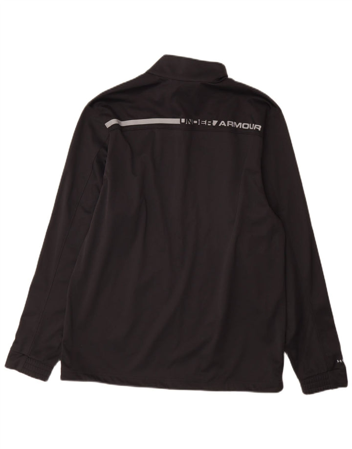 Maglia da ginnastica Under Armour da uomo Cold Gear Graphic Pullover media nera