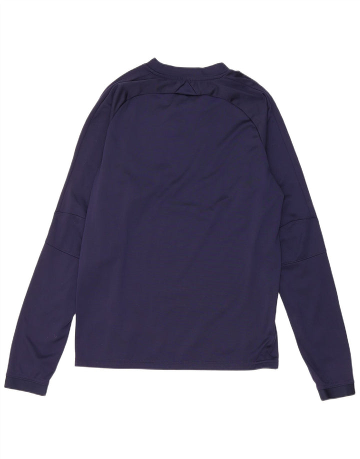 Maglia Puma da uomo a manica lunga piccola blu navy in poliestere