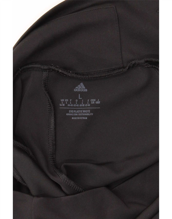 Leggings Adidas Aeroready da donna UK 16/18 Large Nero Poliestere