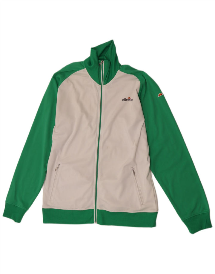 Giacca da tuta da donna Ellesse UK 20 2XL Poliestere color block bianco