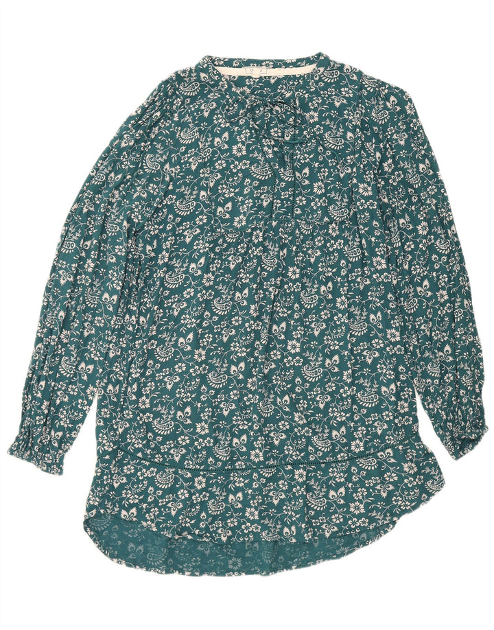 Abito basic da donna Fat Face UK 12 Viscosa floreale blu medio