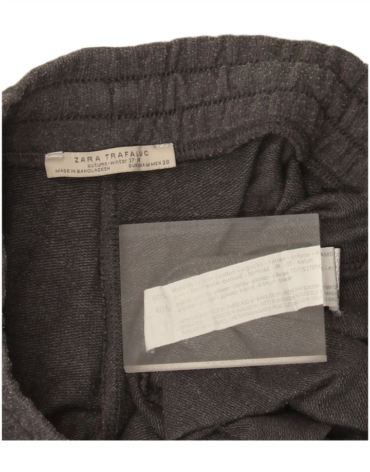 Pantaloni Giacca a vento da donna Zara UK 12 Cotone grigio medio