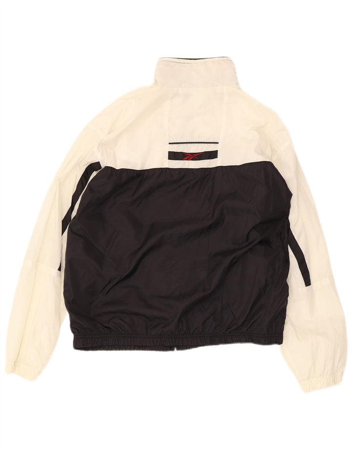 Giacca da tuta da donna Reebok UK 12 Medium White Colourblock