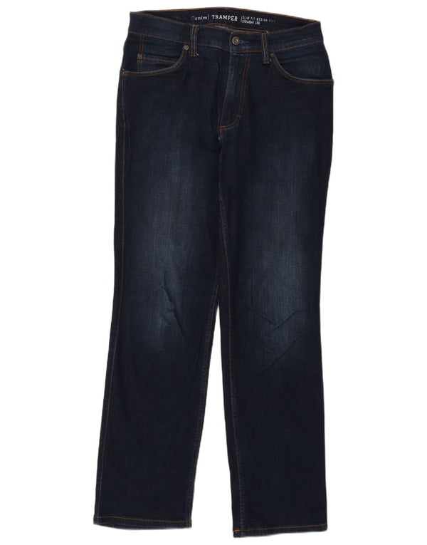 Jeans dritti da uomo Mustang Tramper slim a vita media W32 L32 cotone blu navy