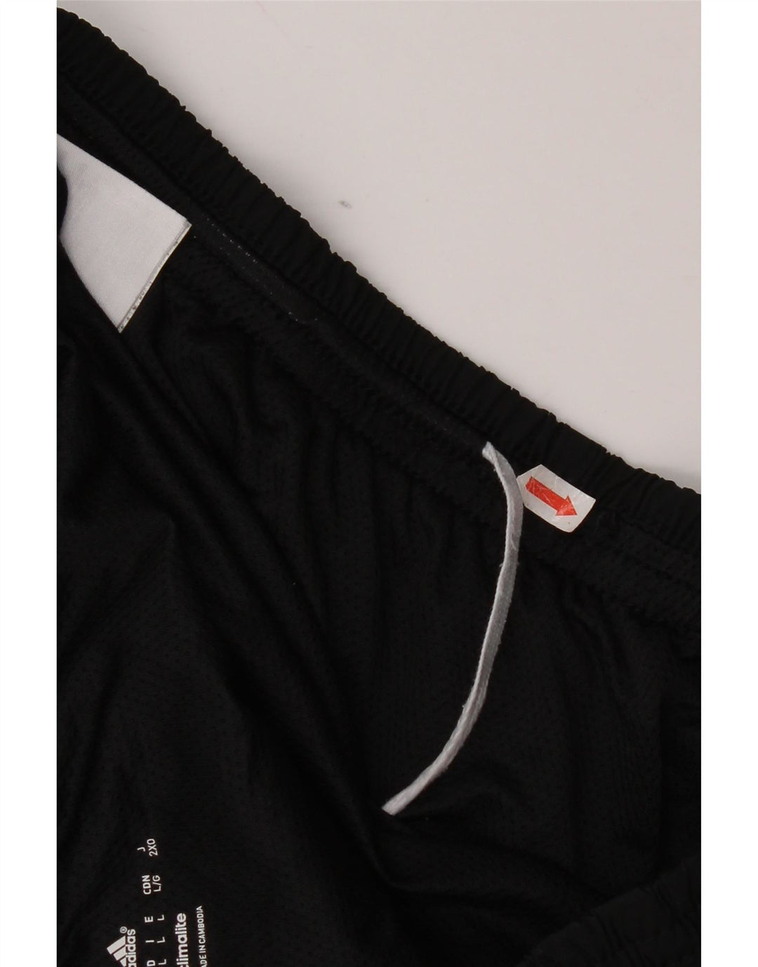 Pantaloncini sportivi Adidas Climalite da uomo grandi in poliestere nero