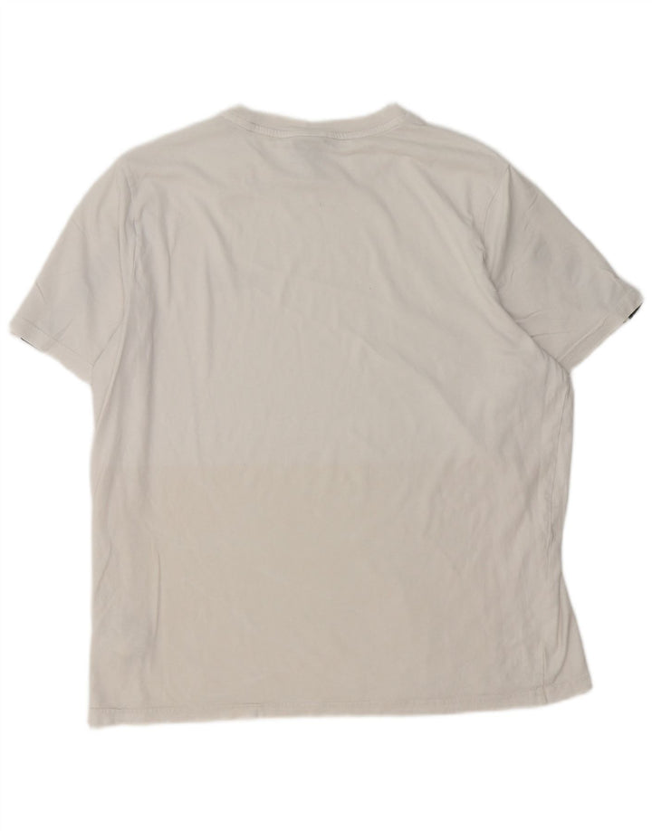 T-shirt grafica da uomo PUMA Top grande in cotone color block bianco