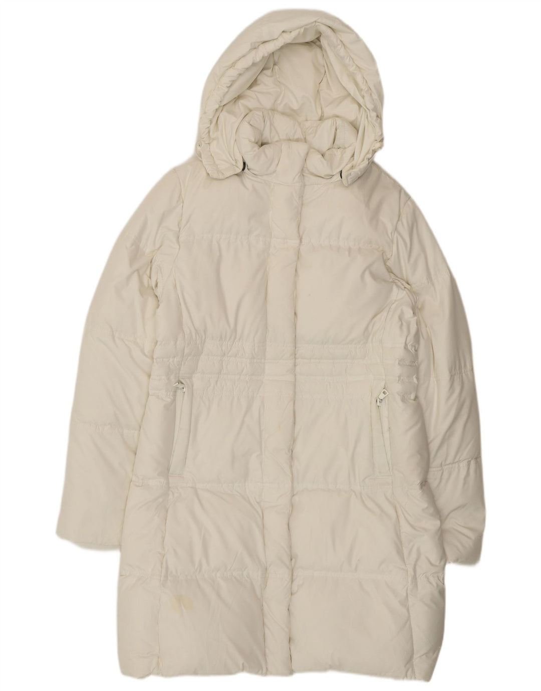 Cappotto imbottito con cappuccio da donna Gas UK 14 Poliestere bianco medio