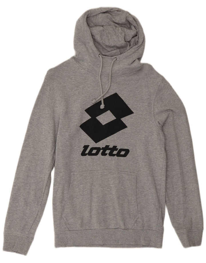 Maglione con cappuccio grafico da uomo Lotto 2XS Grigio