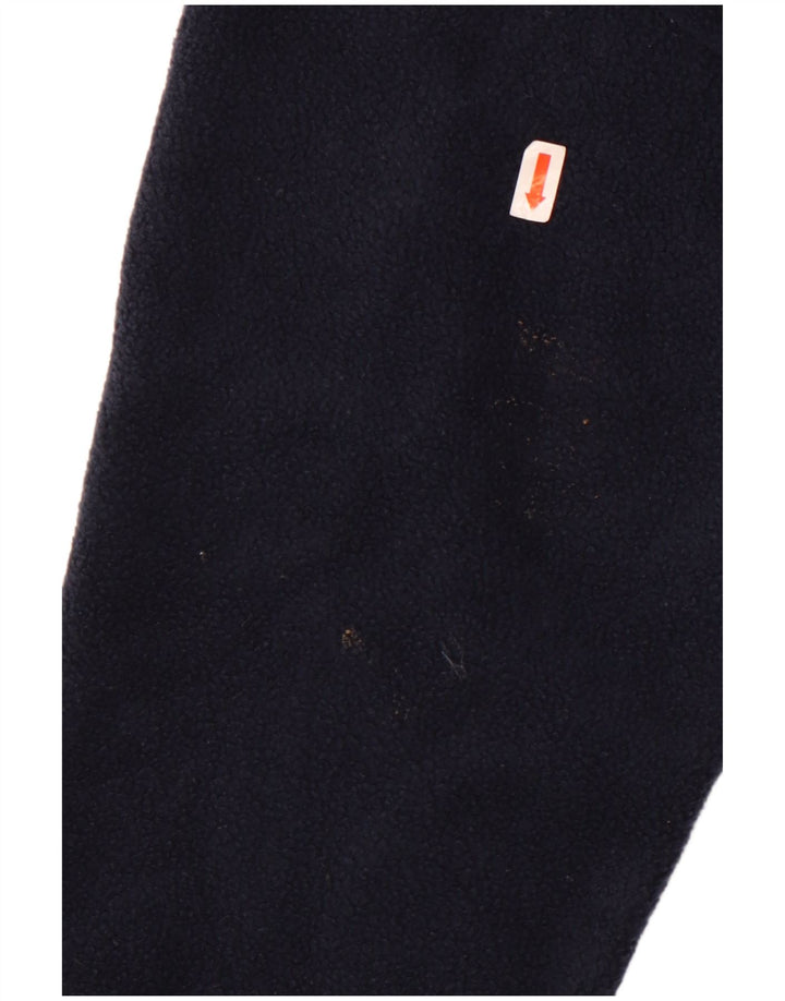 Maglione in pile da uomo Kappa con zip e collo medio in poliestere blu navy