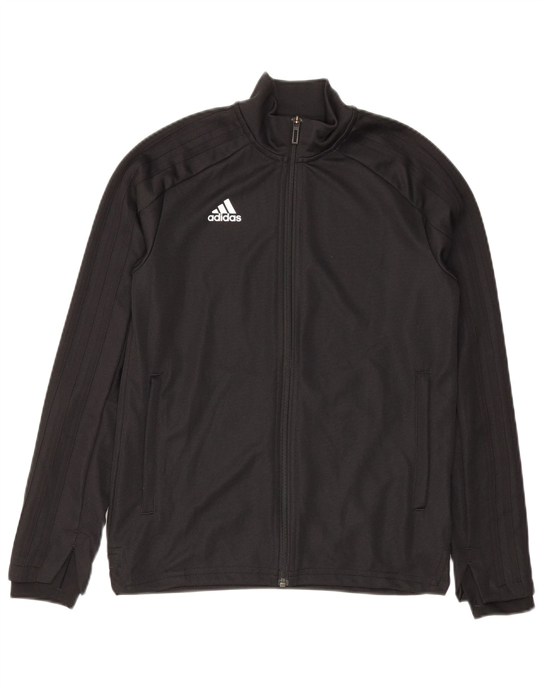 Giacca Top della tuta da ragazza Adidas 11-12 anni in poliestere nero