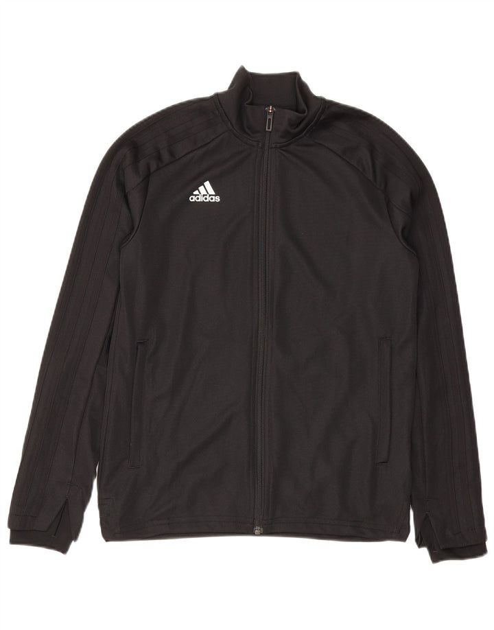 Giacca Top della tuta da ragazza Adidas 11-12 anni in poliestere nero