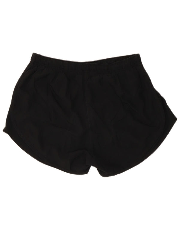 Pantaloncini sportivi NIKE Dri Fit da donna UK 14 medio nero poliestere