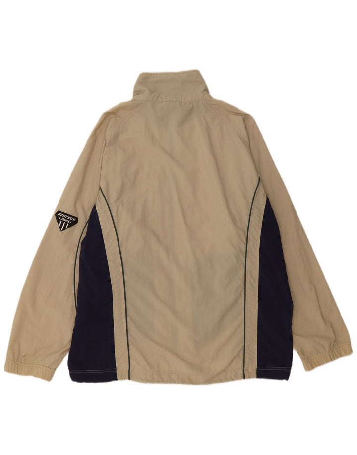 Giacca da ginnastica da uomo Asics, grande, in poliestere color block beige