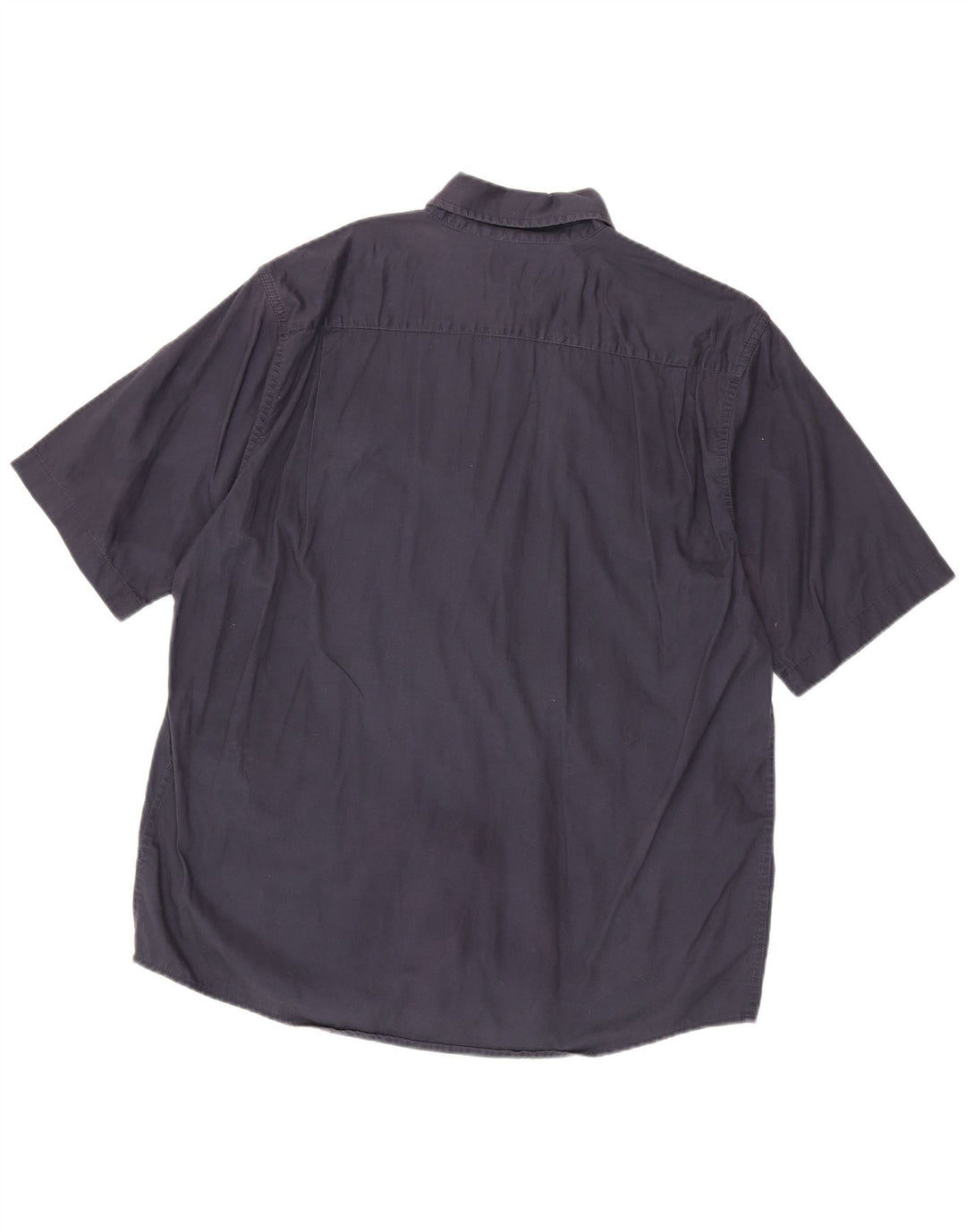Camicia a maniche corte da uomo Wrangler XL in cotone blu navy