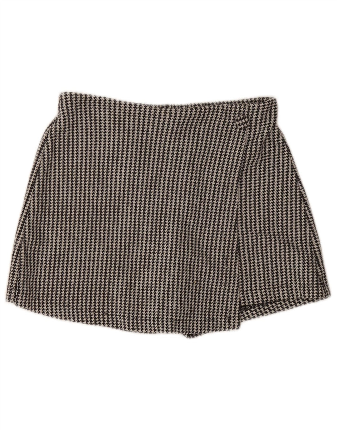 Gonna corta per bambina ZARA 11-12 anni W24 cotone pied de poule nero