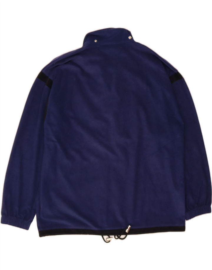 DIADORA Womens Oversized Fleece Jacket UK 16 Large Blue Polyester Vintage Diadora and Second-Hand Diadora from Messina Hembry 