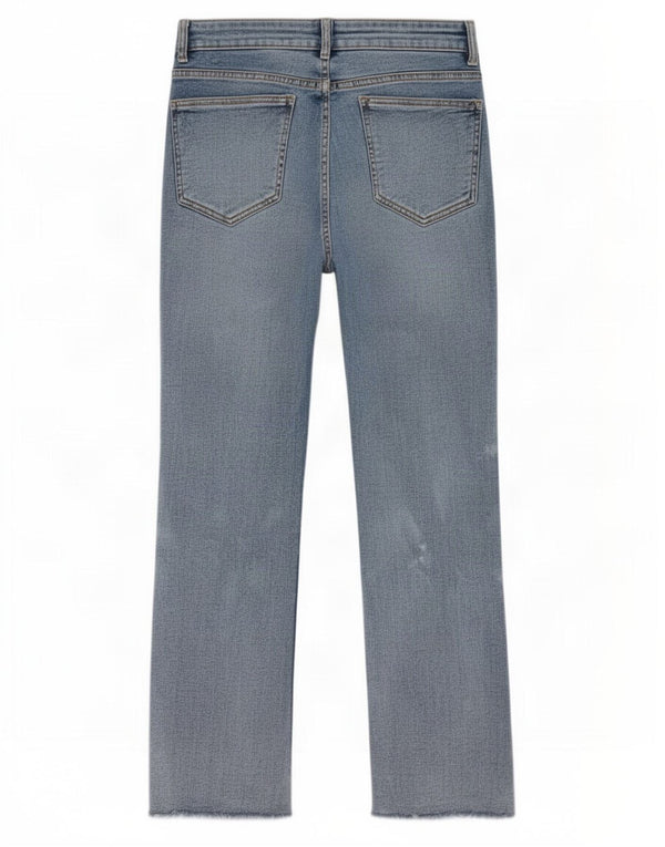 Jeans corti da donna Zara EU 40 medio W30 L25 cotone tie dye blu