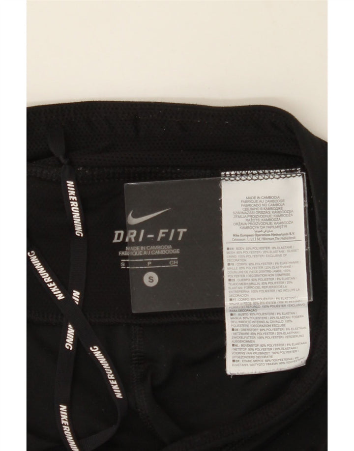 NIKE Womens Dri Fit Bermuda Sport Shorts UK 10 Small  Black Polyester Vintage Nike and Second-Hand Nike from Messina Hembry 