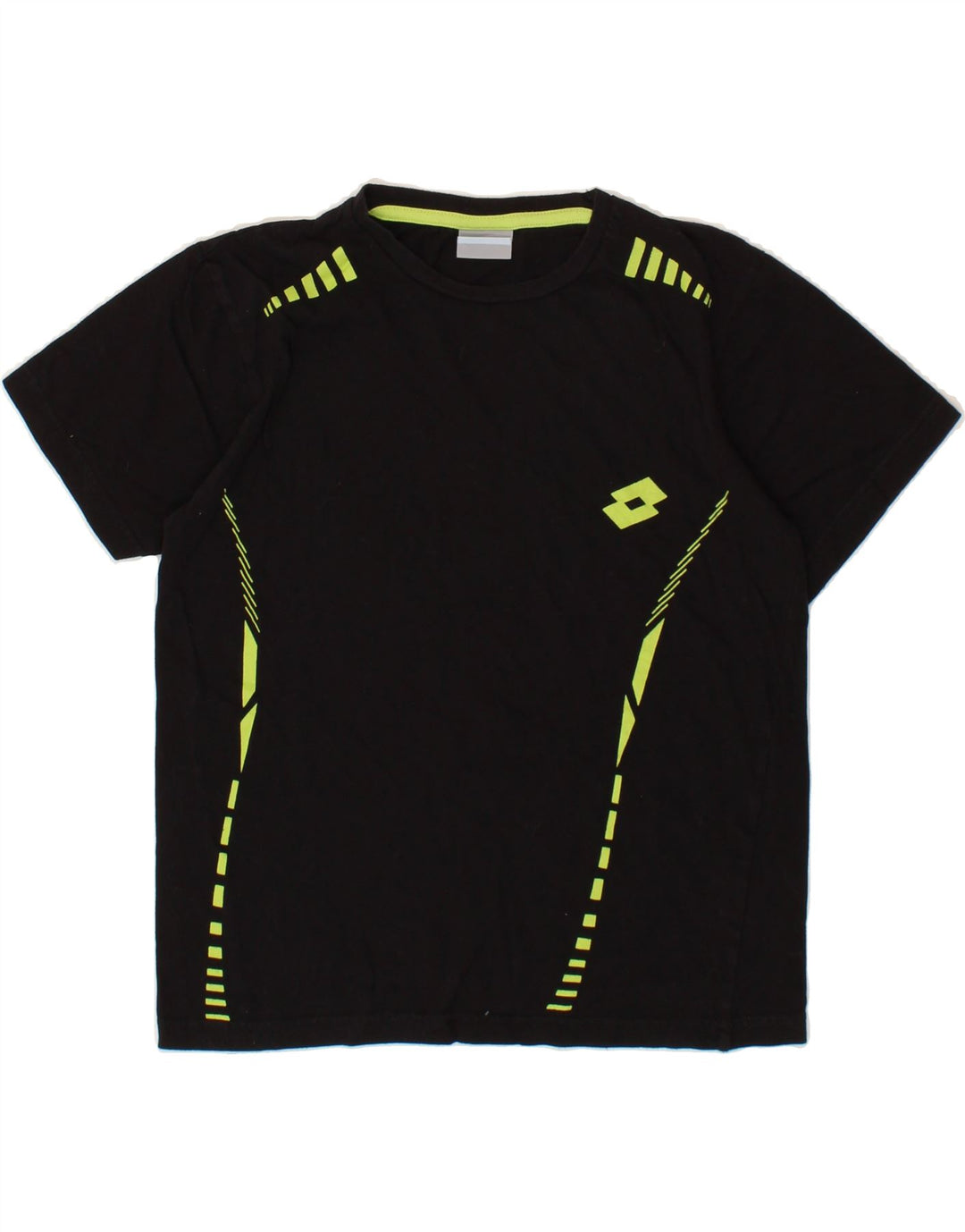 LOTTO Boys T-Shirt Top 11-12 Years Black Cotton Vintage Lotto and Second-Hand Lotto from Messina Hembry 