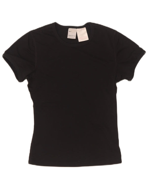 T-shirt Nike da donna Top US 8/10 Medium Nero Poliestere
