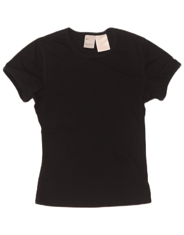 T-shirt Nike da donna Top US 8/10 Medium Nero Poliestere