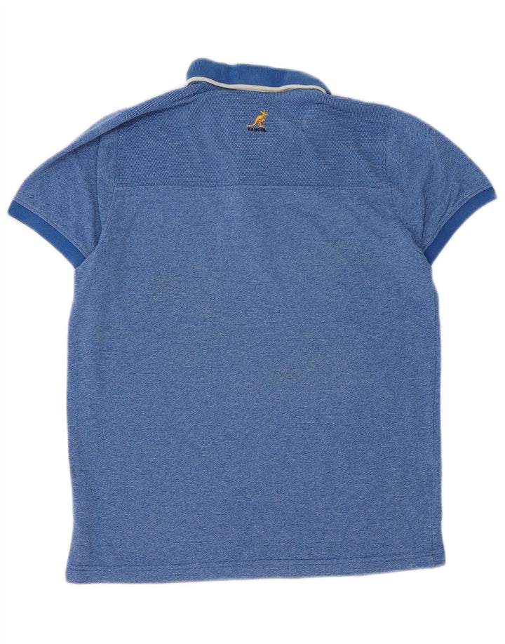Polo da uomo KANGOL piccola in cotone blu