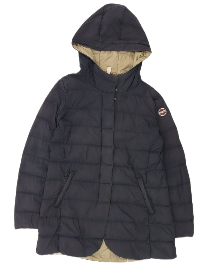 Piumino Colmar Donna con cappuccio IT 44 Medium Blu Navy Poliammide
