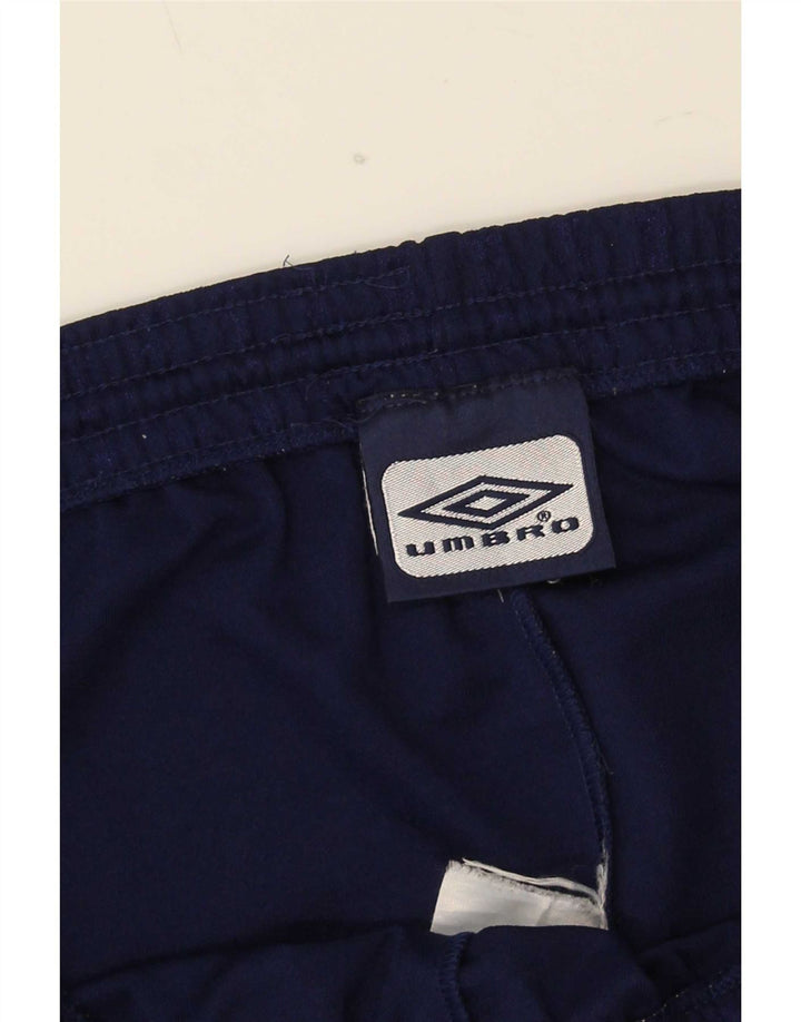 Pantaloncini sportivi da uomo Umbro grandi gessati blu navy