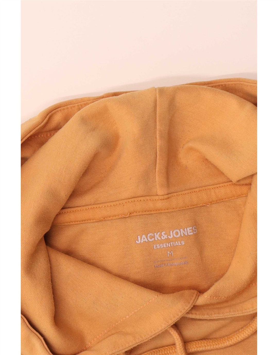 Maglione con cappuccio da uomo Jack & Jones in cotone giallo medio