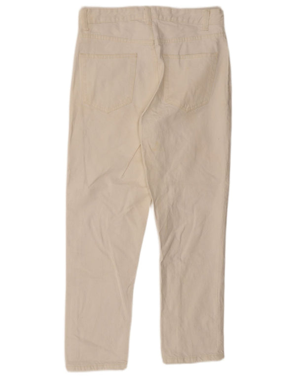 Jeans dritti da uomo Zara EU 36 XS W29 L27 Cotone bianco
