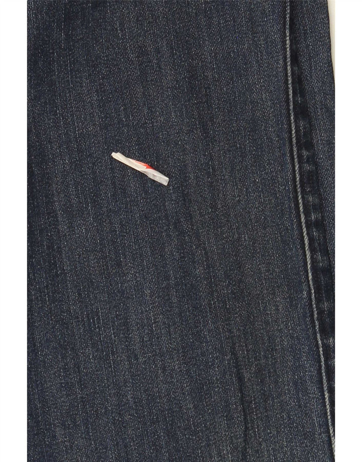 Jeans dritti elasticizzati da uomo Hugo Boss W32 L30 cotone blu navy