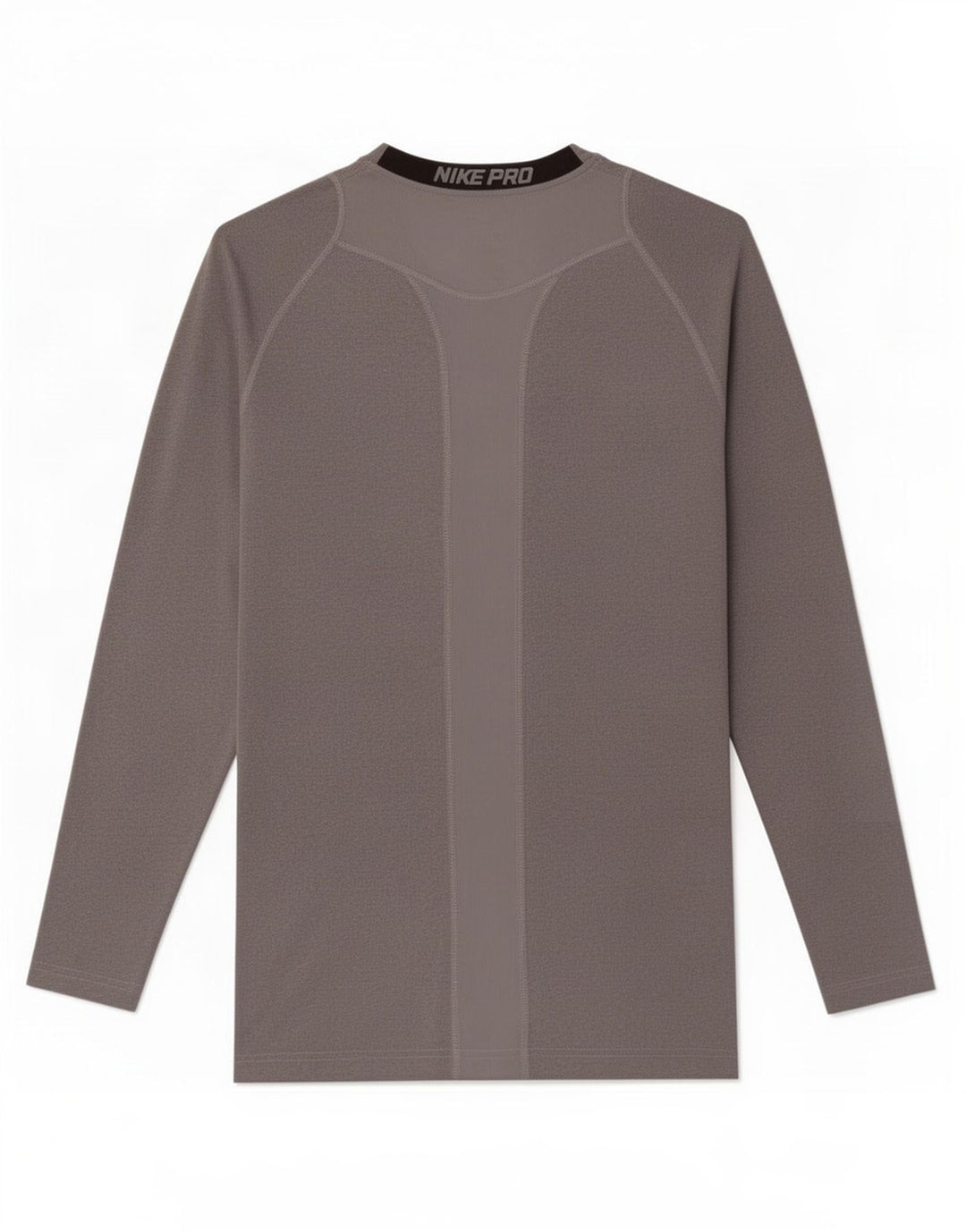Maglia Nike Dri Fit da donna a maniche lunghe UK 10 Small Grigio Colourblock in poliestere